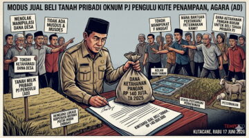 Oknum Pj Pengulu Kute Penampaan (AD) Agara Diduga Manipulasi Dana Ketahanan pangan Rp 140 Juta, Pembelian Tanah sendiri.